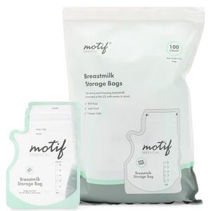 NIB Motif Medical Breastmilk Storage Bags 100 Count 8 oz Single Use Bags